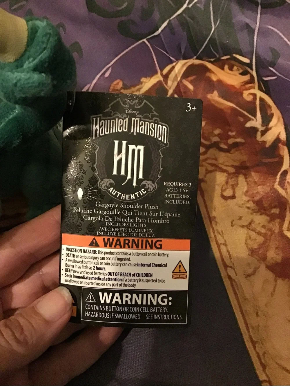Disney parks haunted mansion gargoyle shoulder plush -NWT